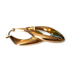 Gold Glorious Gold:  Large Abstract Hoops