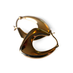 Gold Glorious Gold:  Large Abstract Hoops