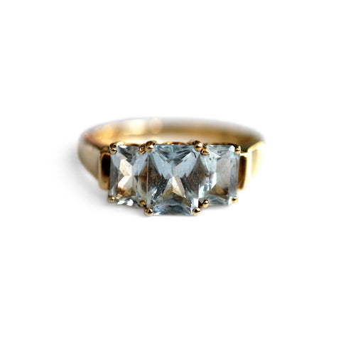Aquamarine Trio Dress Ring 1999