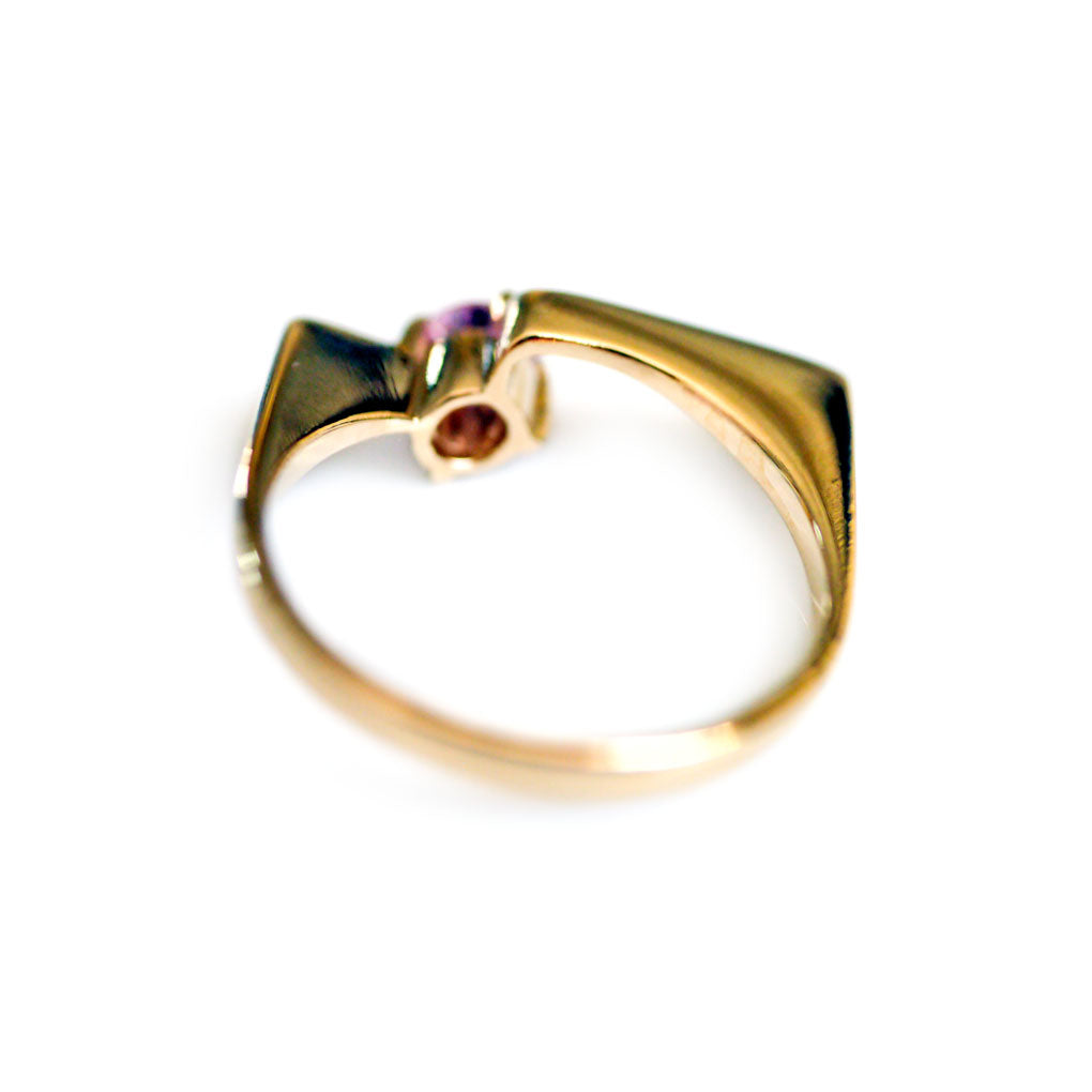 Pink Sapphire Minimalist Ring 2005