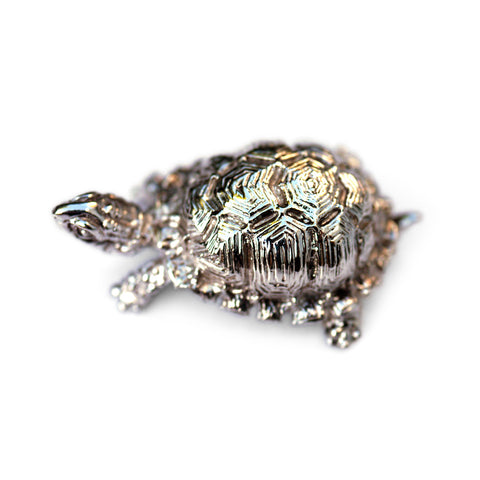 Silver Linings: Silver Articulated Tortoise Pill Box 1986