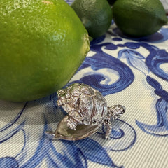 Silver Linings: Silver Articulated Tortoise Pill Box 1986