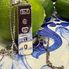 Silver Linings: Barked Ingot Necklace 1977