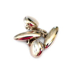 Sterling Silver Bulleted Circle Classic Cufflinks 1989