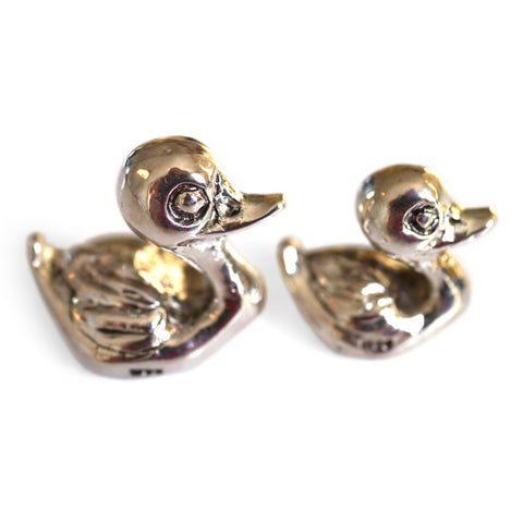 Silver Linings: Duck & Duckling Duo Sterling Silver Objet De Vertu 1969