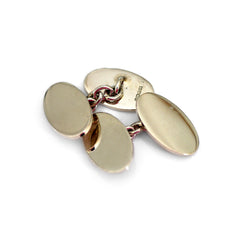 Sterling Silver Oval Classic Cufflinks 1995