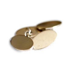 Sterling Silver Oval Classic Cufflinks 1995