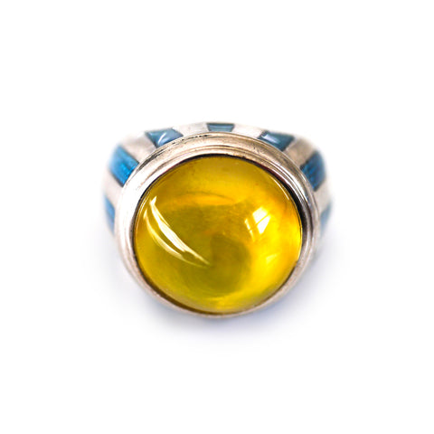 Theo Fennell ALIAS Carnival Cabochon Yellow Quartz Ring 2011