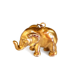 Gold Glorious Gold: Elephant Pendant