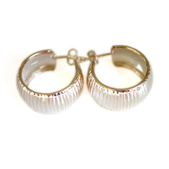 Vintage Silver Hoop Earrings