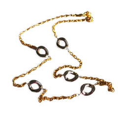 Gold Glorious Gold: Bi Coloured Link Necklace