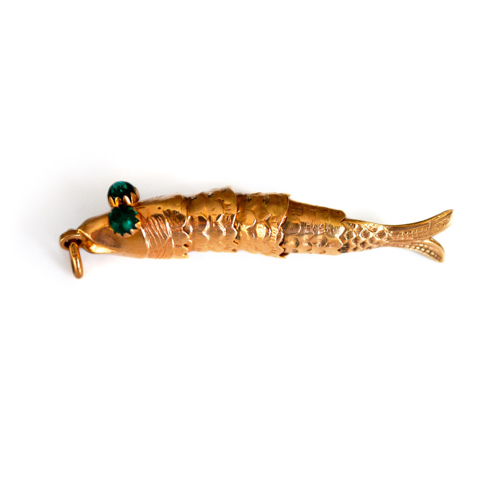 Articulated Vintage Fish Pendant