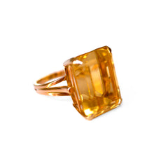 Enormous Citrine Corker of a Cocktail Ring