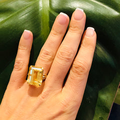 Enormous Citrine Corker of a Cocktail Ring