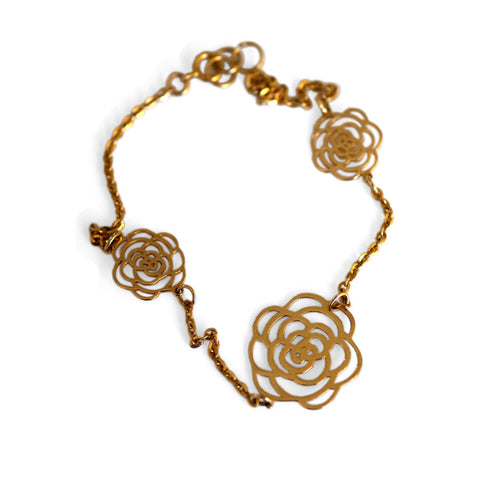 Gold Glorious Gold: Camellia Bracelet