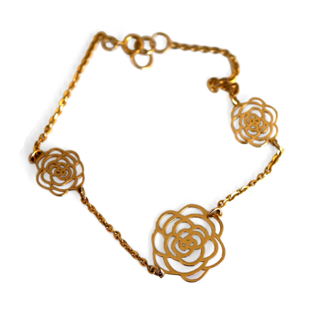 Gold Glorious Gold: Camellia Bracelet