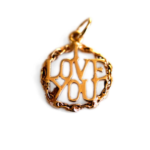 Gold Glorious Gold: 1966 I LOVE YOU Necklace