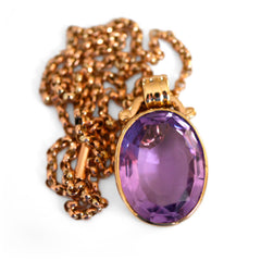 Alluring Amethyst Cocktail Necklace photographed on a white background