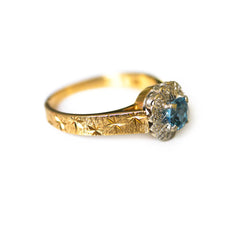 Aquamarine and Diamond Dress Ring 1976