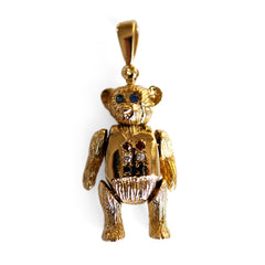 Vintage Jewellery Artfully Articulated 1990s Bear Pendant