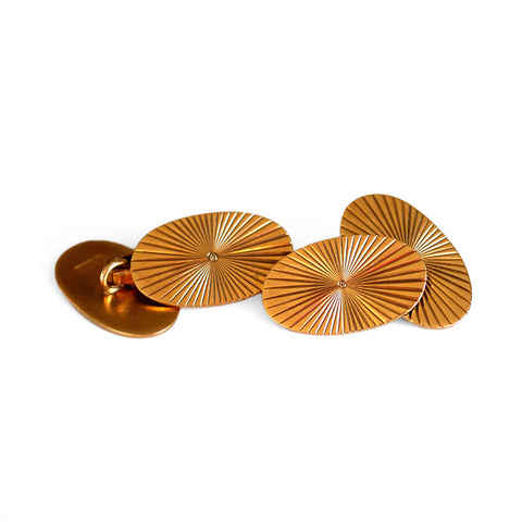 Vintage Gold Oval Cufflinks