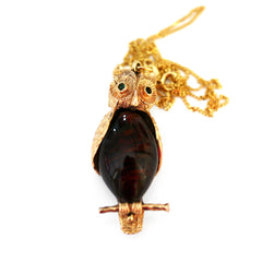 Articulated Fukuro Owl Necklace