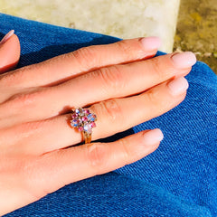 Astounding Aquamarine & Ruby Ring