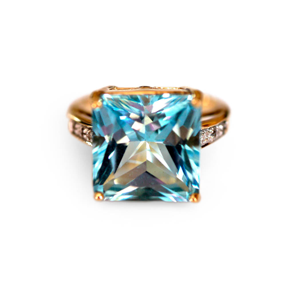 Blue Topaz & Diamond Ring 2007