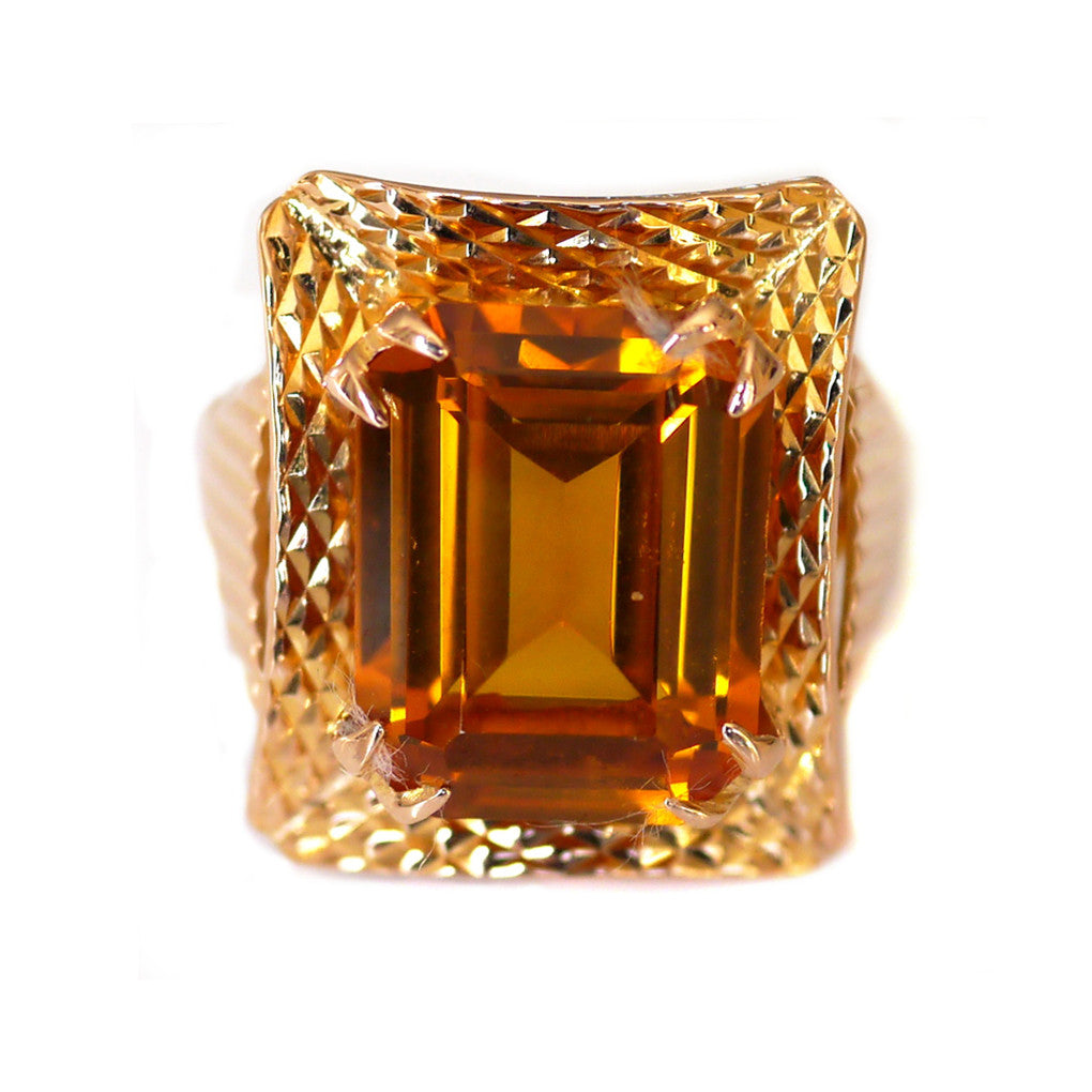 Citrine, Stunningly Steamy Cocktail Ring
