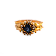 Dazzling Diamond & Sapphire Posy Ring