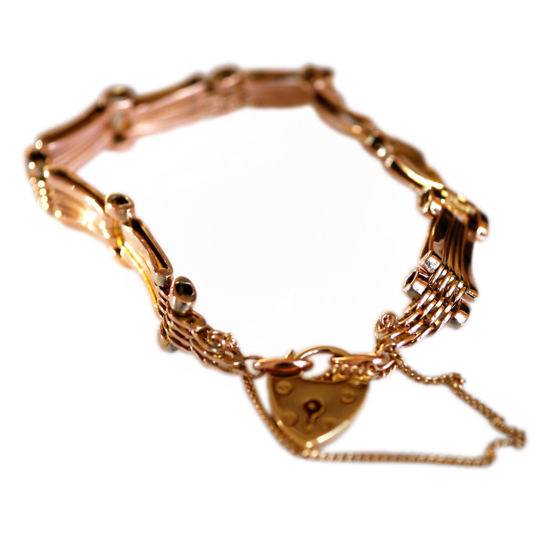 Gold Glorious Gold: 1970s Gate Bracelet