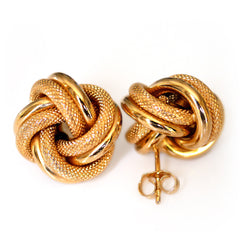 Gold Glorious Gold: Properly Oversized Knot Earrings