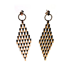 Vintage Gold Chainmail Earrings