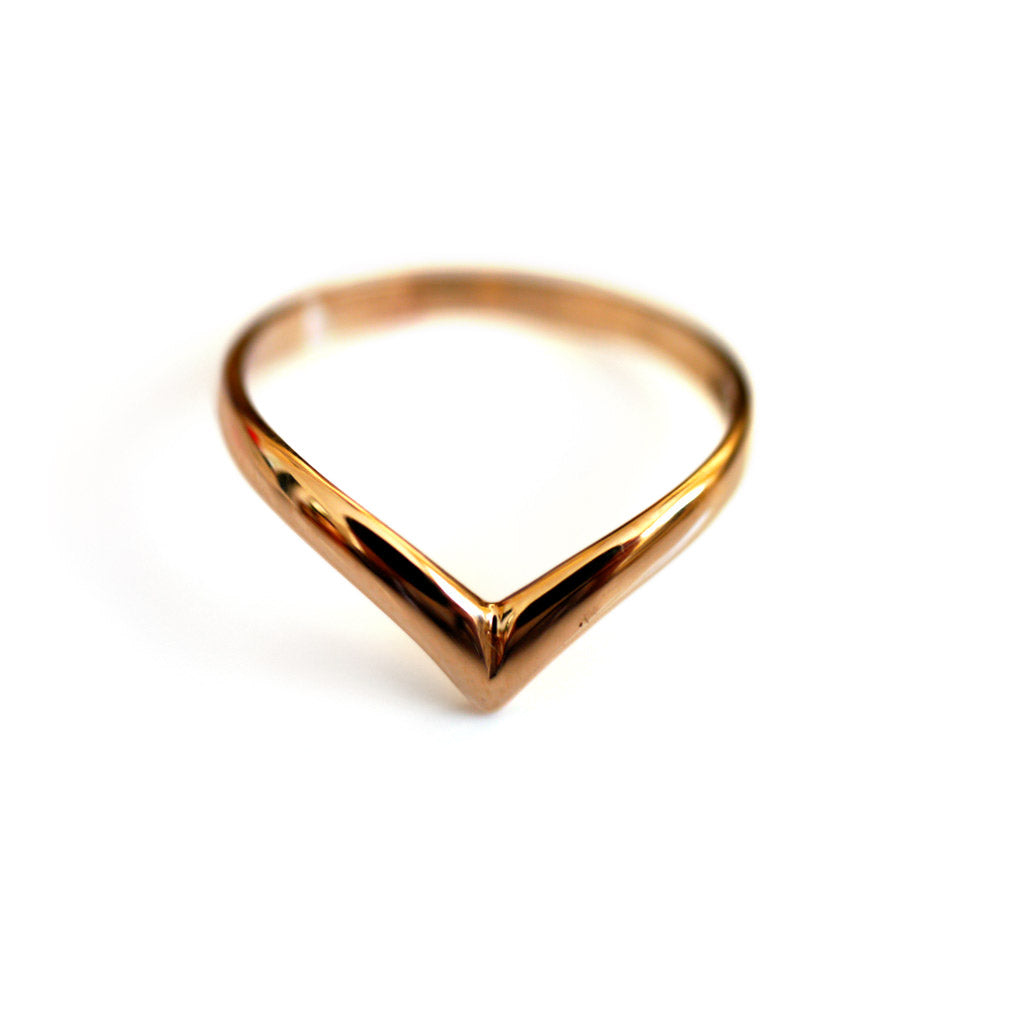 Vintage Gold Glorious Gold Wishbone Ring