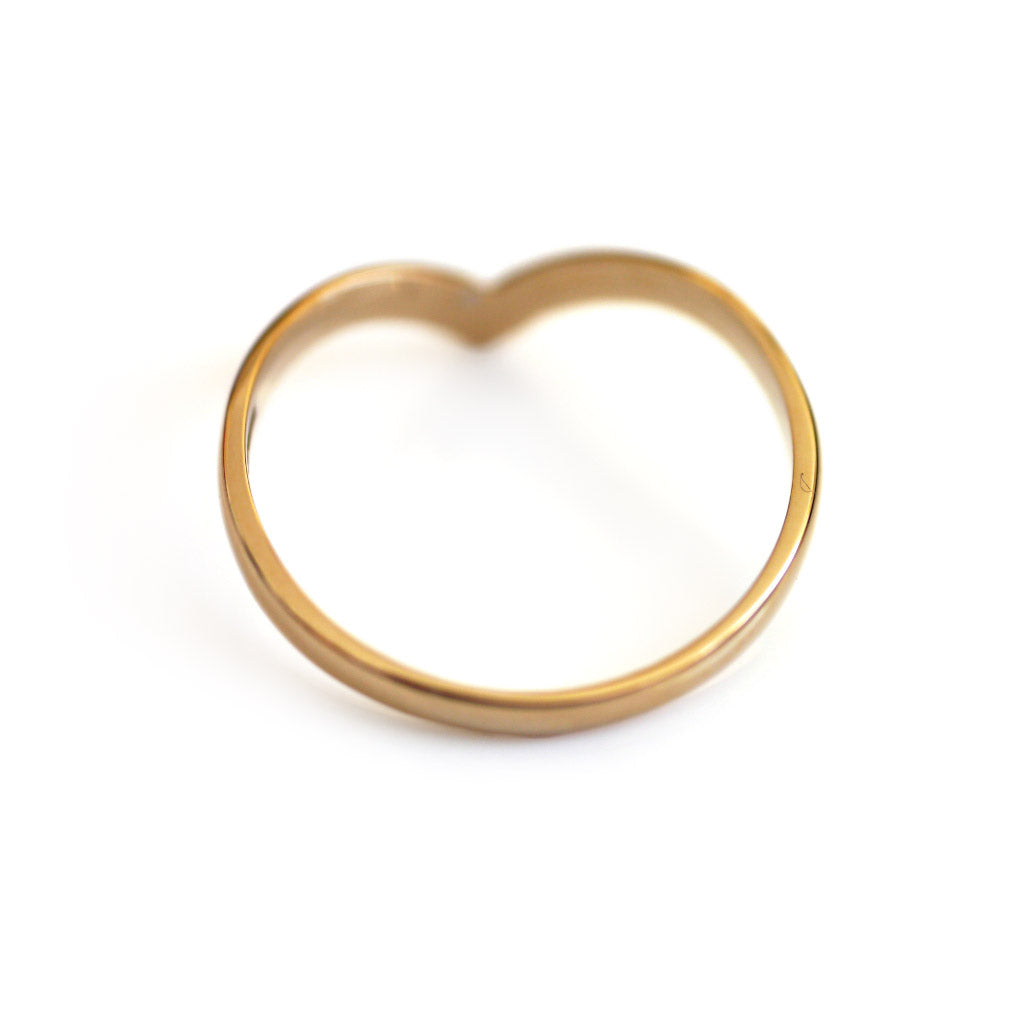 Vintage Gold Wishbone Ring