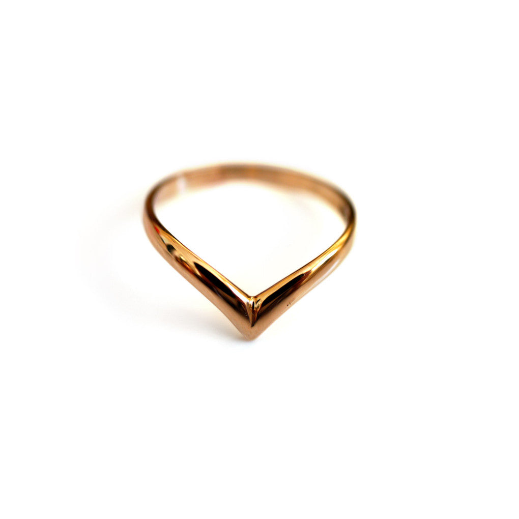 Gold Glorious Gold Wishbone Ring
