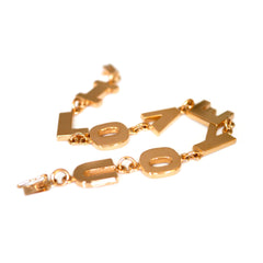 Gold Glorious Gold: I LOVE YOU Bracelet