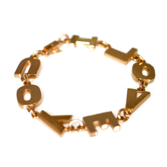 Gold Glorious Gold: I LOVE YOU Bracelet