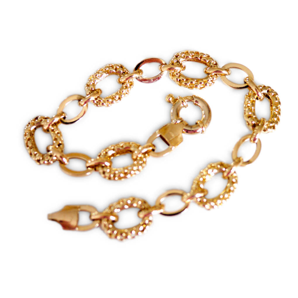 Gold Glorious Gold: Italian Linked Bracelet