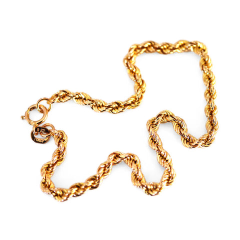 Gold Glorious Gold: Rope Bracelet