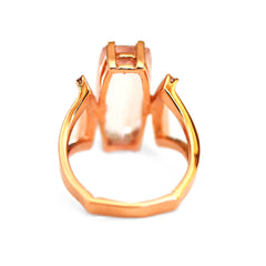 Magnificent Morganite and Diamond Rose Gold Cocktail Ring