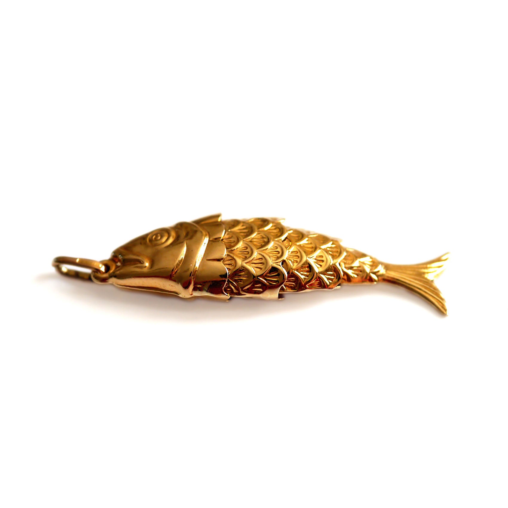 Gold Glorious Gold: Fish Pendant