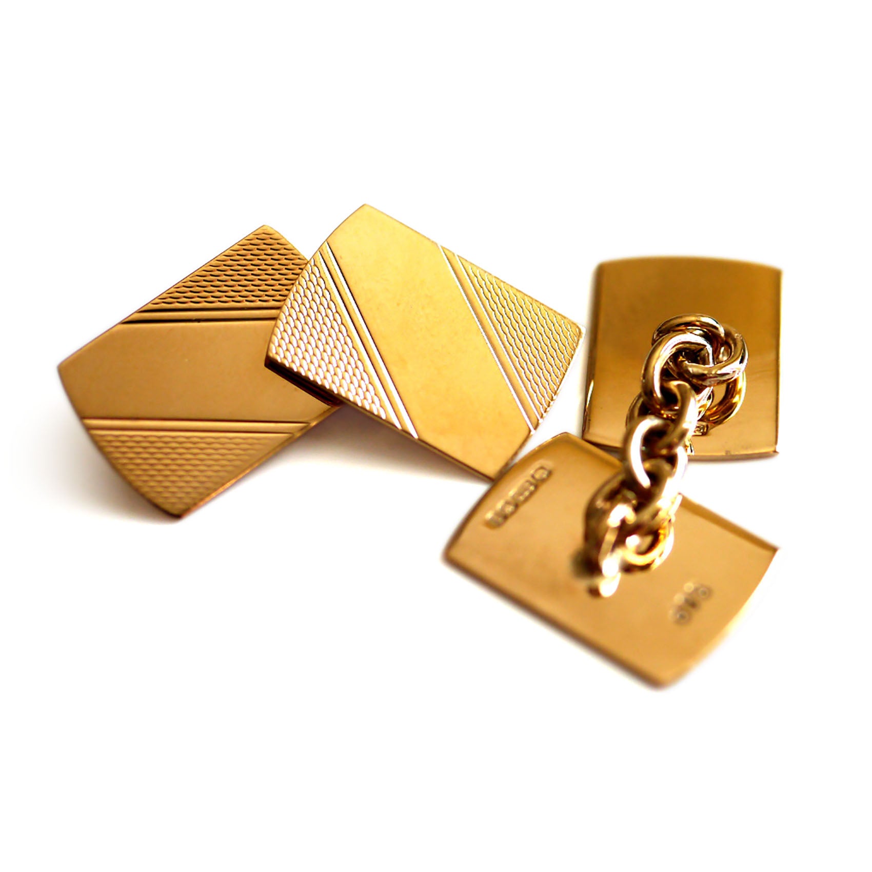 Gold Glorious Gold: Rectangular Cufflinks