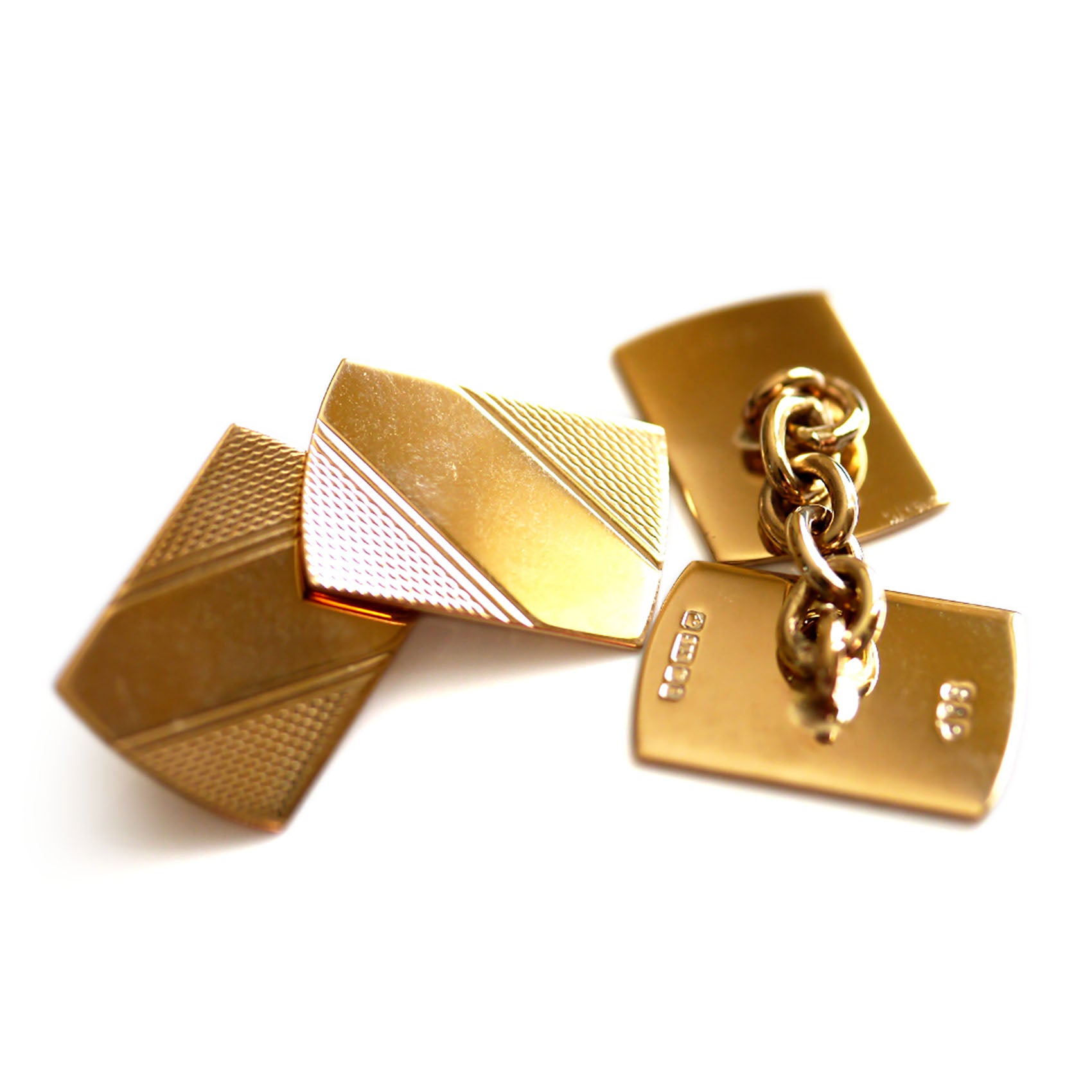 Gold Glorious Gold: Rectangular Cufflinks