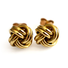 Gold Glorious Gold: Small Knot Earrings