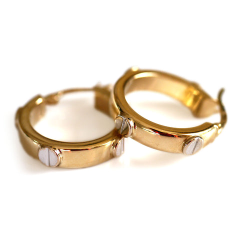 Gold Glorious Gold: Circle of Love Earrings Medium