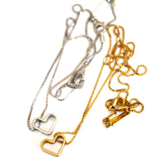 Gold Heart Vintage Necklaces