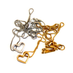 Vintage Gold Heart Necklaces