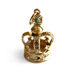 Vintage Crown Jewels Pendant