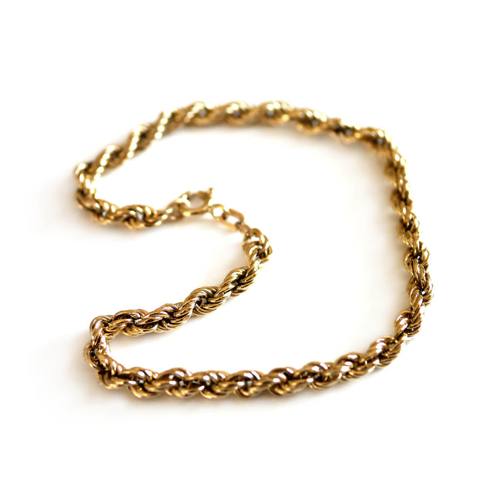 Vintage Gold Rope Bracelet